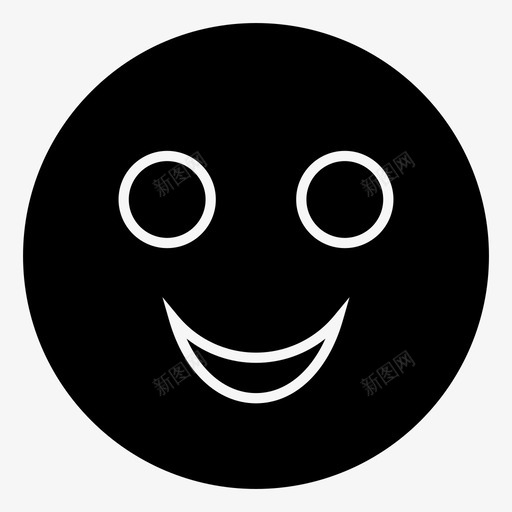 笑开心微笑svg_新图网 https://ixintu.com 开心 微笑 脸色 阴暗