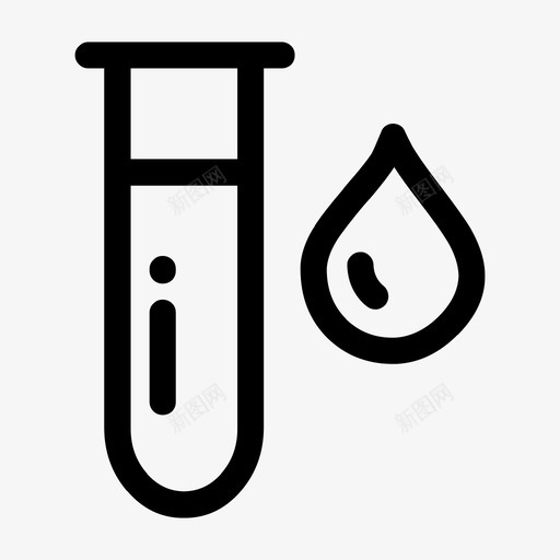 血液测试生物学实验室svg_新图网 https://ixintu.com 血液 测试 实验室 生物学 研究 试管