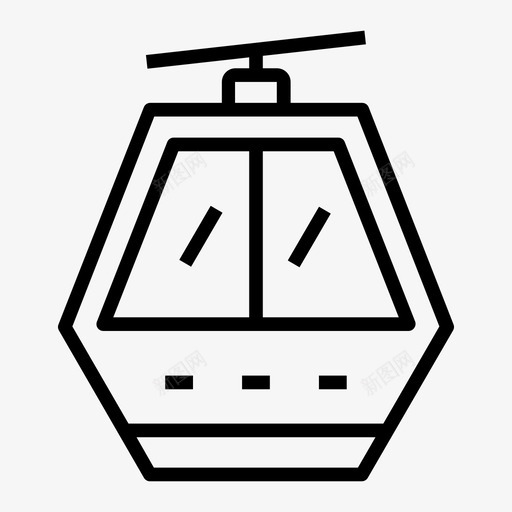 缆车空中缆车运输svg_新图网 https://ixintu.com 运输 缆车 空中 大纲