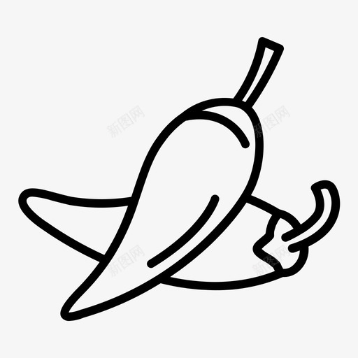 辣椒新鲜健康svg_新图网 https://ixintu.com 辣椒 新鲜 健康 蔬菜水果 蔬菜