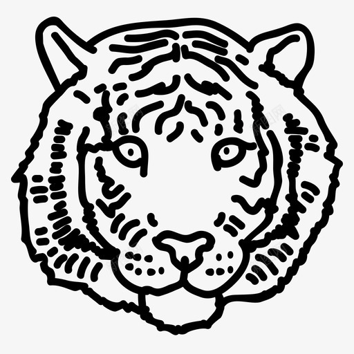 老虎陆生动物野生动物svg_新图网 https://ixintu.com 老虎 陆生 动物 野生动物 动物园