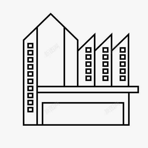 房屋建筑不动产svg_新图网 https://ixintu.com 房屋建筑 不动产 住宅 财产