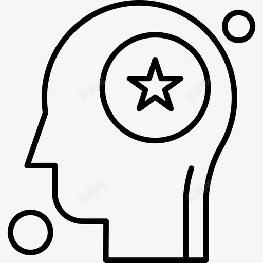 星形人脑处理线svg_新图网 https://ixintu.com 星形 人脑 处理