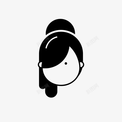 化身角色面部svg_新图网 https://ixintu.com 化身 用户 角色 面部 个人资料 女性 女性化