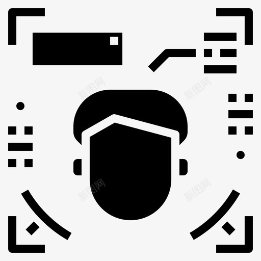 人脸检测生物特征机器svg_新图网 https://ixintu.com 人脸 检测 生物 特征 机器 实体