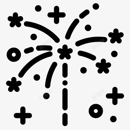 烟花爆竹七月四日svg_新图网 https://ixintu.com 独立日 烟花爆竹 爆竹 七月 四日 美国