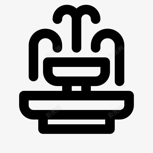 喷泉城市景观公园svg_新图网 https://ixintu.com 城市 喷泉 景观 公园 元素