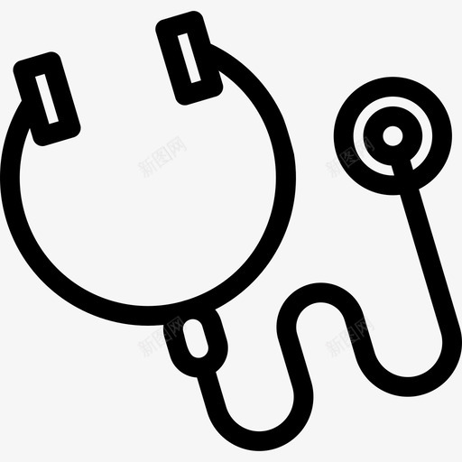 听诊器健康保健svg_新图网 https://ixintu.com 医疗 听诊器 健康保健
