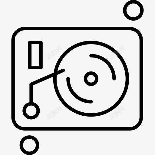 乙烯基音频播放器svg_新图网 https://ixintu.com 乙烯基 音频 播放器 美术 美术系 系列