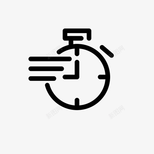 快时间24时钟svg_新图网 https://ixintu.com 时间 时钟 图标 速度
