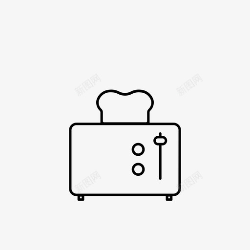 采购产品烤面包机电器面包svg_新图网 https://ixintu.com 必需品 厨房 采购 产品 烤面包 面包机 电器 面包