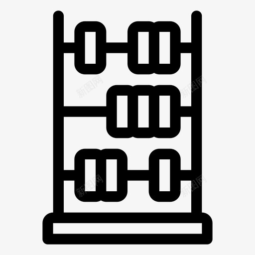 算盘会计数学svg_新图网 https://ixintu.com 数学 算盘 会计 教育 学习