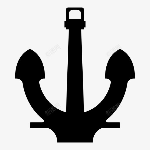 海锚锚地船用svg_新图网 https://ixintu.com 锚海 锚地 船用 海军 锚无