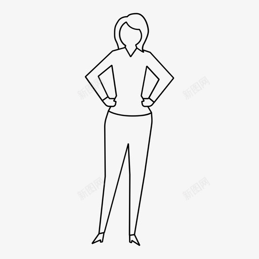 女人自信家庭svg_新图网 https://ixintu.com 女人 自信 家庭 母亲 妈妈 站着 人行