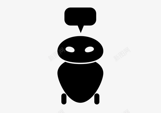 聊天机器人人工智能svg_新图网 https://ixintu.com 机器人 聊天 人工智能 说话