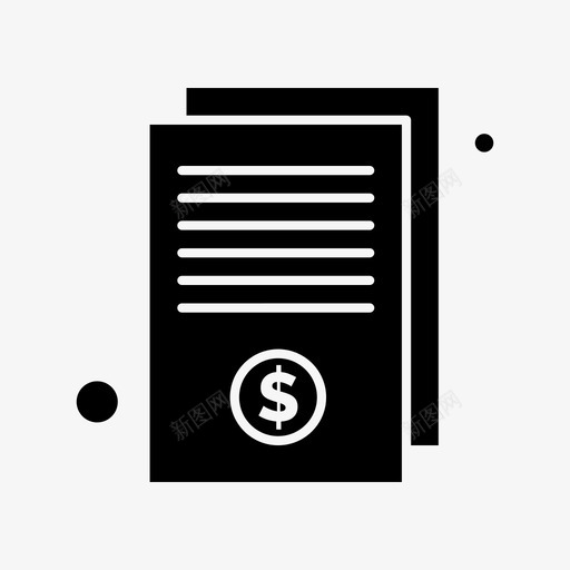 发票美元销售svg_新图网 https://ixintu.com 购物 发票 美元 销售 符号
