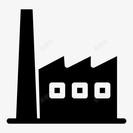 工业建筑设施svg_新图网 https://ixintu.com 工业建筑 设施 工厂 工厂制 制造商 发电厂 城市 建筑 填料