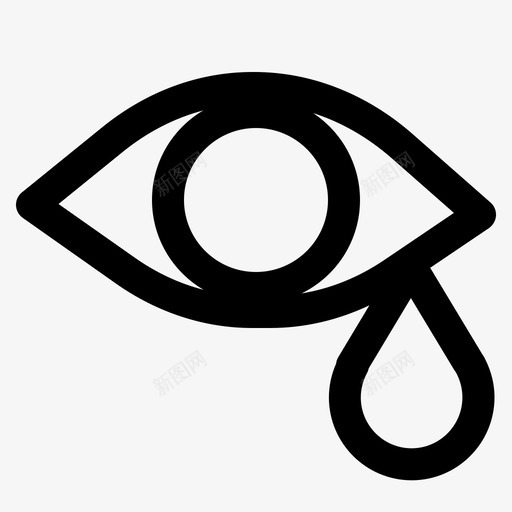 泪滴眼svg_新图网 https://ixintu.com 泪滴 滴眼 保健 保健医 医疗 医疗器械