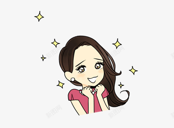 卡通女孩1png免抠素材_新图网 https://ixintu.com 卡通 女孩
