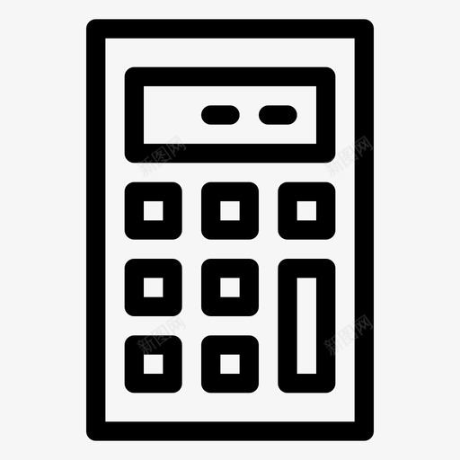 计算器会计数学svg_新图网 https://ixintu.com 数学 计算器 会计 教育 学习
