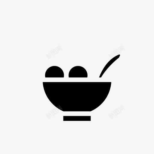 碗上的食物早餐陶瓷svg_新图网 https://ixintu.com 食物 早餐 陶瓷