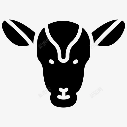 雄鹿鹿母鹿svg_新图网 https://ixintu.com 雄鹿 鹿母 狍子 动物 图标 雕文