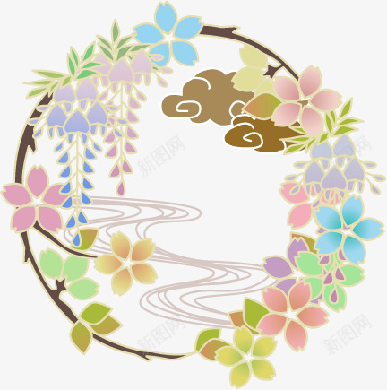 30花丸文様15古风png免抠素材_新图网 https://ixintu.com 花丸文 古风