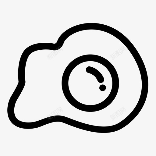 煎蛋熟鸡蛋鸡蛋svg_新图网 https://ixintu.com 煎蛋 鸡蛋 食物