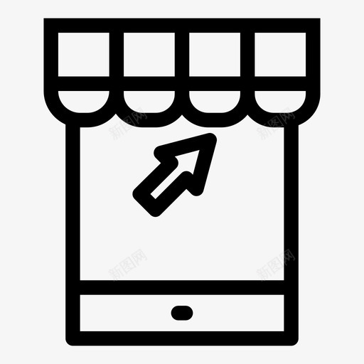 网上购物商业电子产品svg_新图网 https://ixintu.com 网上购物 商业 电子产品 智能 手机 手机商 商店