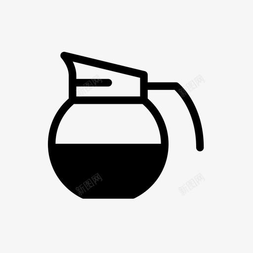 茶壶饮料咖啡馆svg_新图网 https://ixintu.com 饮料 茶壶 咖啡馆 咖啡壶 餐厅
