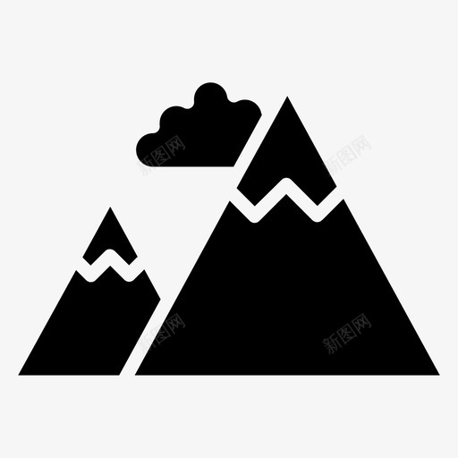 山户外自然户外雕文svg_新图网 https://ixintu.com 户外 山山 自然 雕文