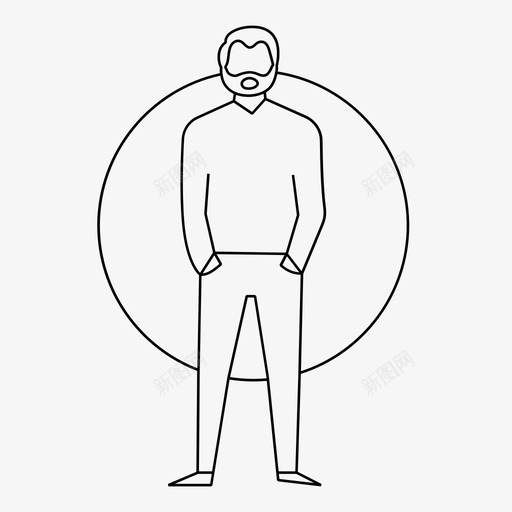 男人站着成人胡须svg_新图网 https://ixintu.com 男人 站着 成人 胡须 自信 毛衣 人圈 背景