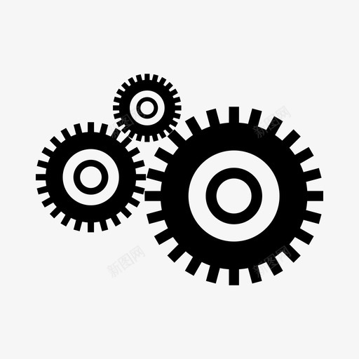 齿轮工业机械svg_新图网 https://ixintu.com 机械 齿轮 工业
