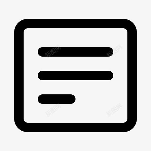 左对齐文档文件svg_新图网 https://ixintu.com 对齐 用户界面 文档 文件 格式