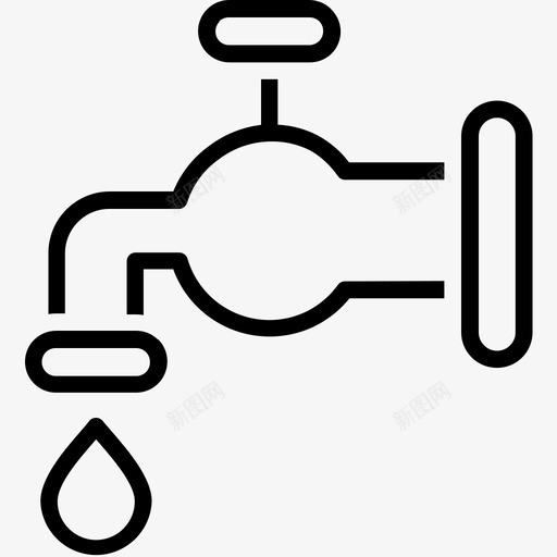 管道滴水环境svg_新图网 https://ixintu.com 管道 滴水 水环境 水龙头 阀门 水生 生态