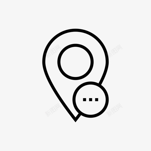 位置详细信息地图导航svg_新图网 https://ixintu.com 位置 详细信息 地图 导航 线图 图标