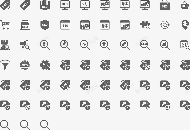 iconSEO常用小图标png免抠素材_新图网 https://ixintu.com 常用 图标