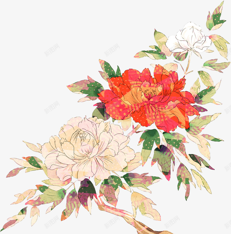 版花集7库png免抠素材_新图网 https://ixintu.com 版花集