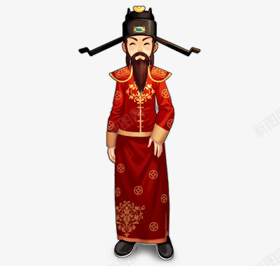 财神爷卡通人物png免抠素材_新图网 https://ixintu.com 财神爷 卡通 卡通人 人物