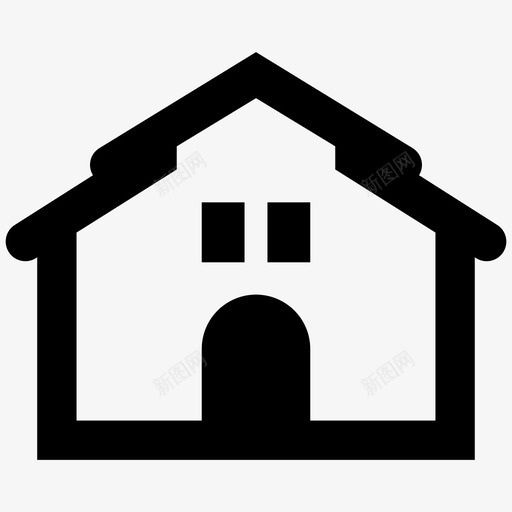 住宅公寓房屋svg_新图网 https://ixintu.com 不动产 住宅 公寓 房屋 财产