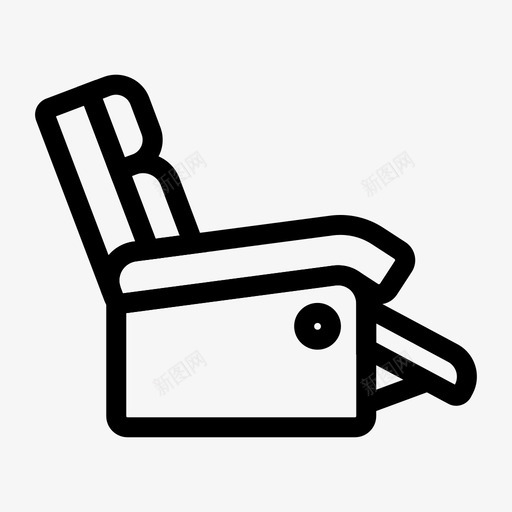 躺椅椅子家具svg_新图网 https://ixintu.com 躺椅 椅子 家具 家居 室内