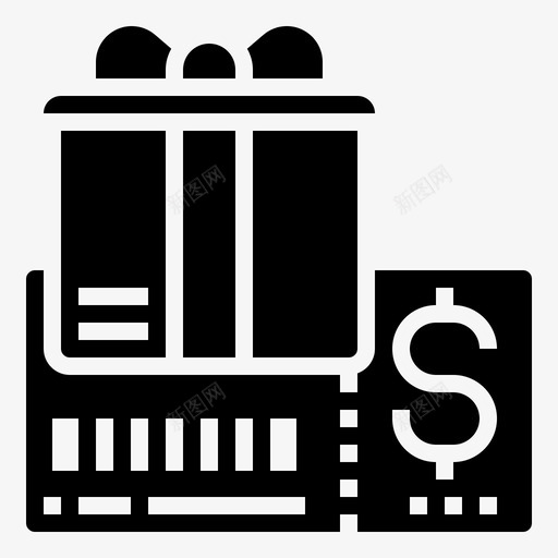优惠券礼品礼物svg_新图网 https://ixintu.com 优惠券 礼品 礼物 奖励 门票 在线 市场 标志 标志符 符号