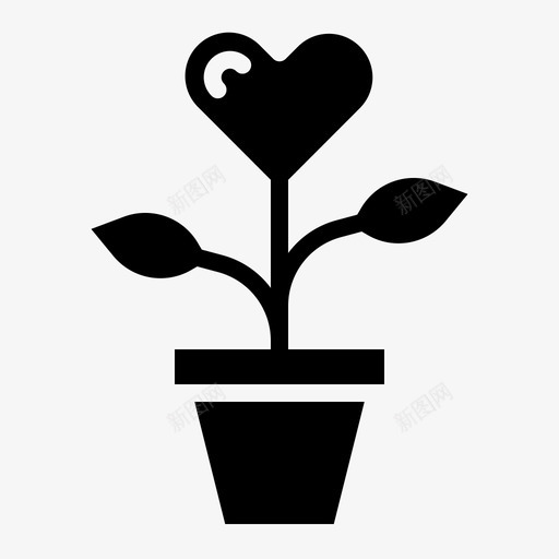 树心爱svg_新图网 https://ixintu.com 树心 心爱 植物 情人节