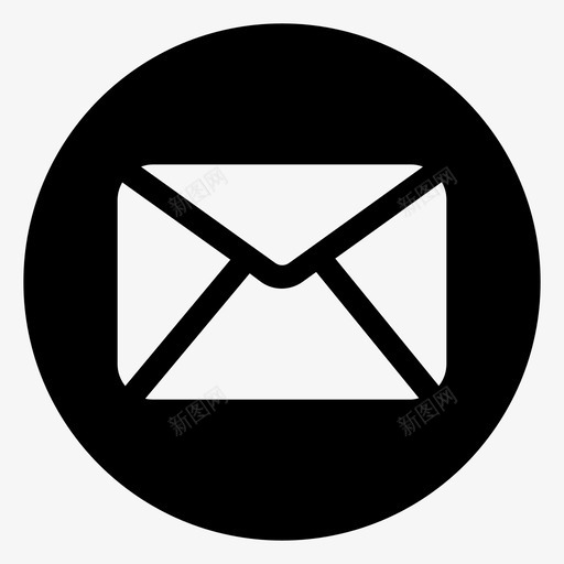 电子邮件消息用户界面圆形图示符svg_新图网 https://ixintu.com 电子邮件 消息 用户界面 圆形 图示