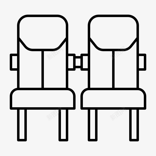 座位椅子情侣svg_新图网 https://ixintu.com 座位 椅子 情侣 家具 电影院