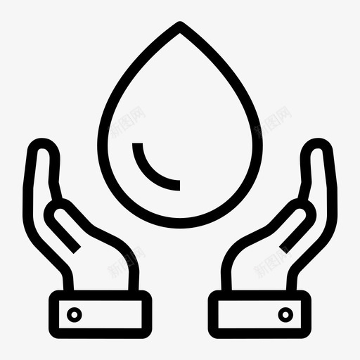 节水滴水生态svg_新图网 https://ixintu.com 节水 滴水 生态 生态环境