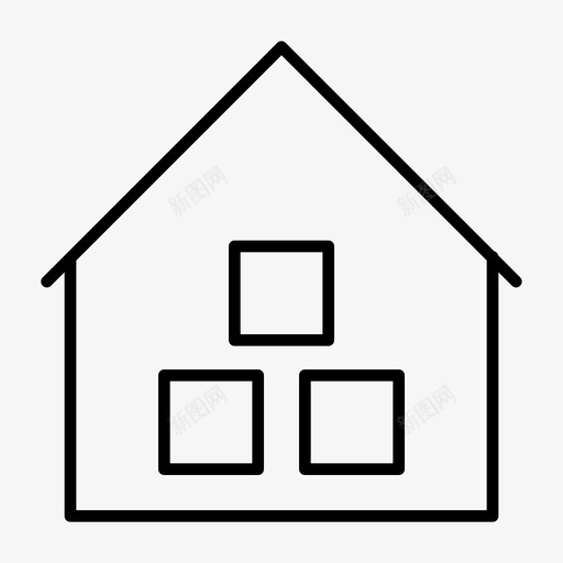 仓库棚屋商店svg_新图网 https://ixintu.com 仓库 商店 棚屋 商业