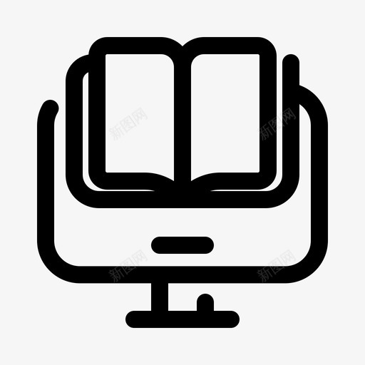 电子书教育监测svg_新图网 https://ixintu.com 教育 电子书 监测 研究 技术学校