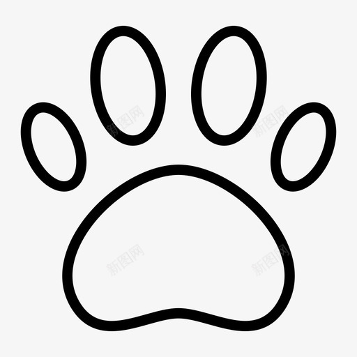 爪子猫狗svg_新图网 https://ixintu.com 爪子 猫狗 突出 显示 基本 图标