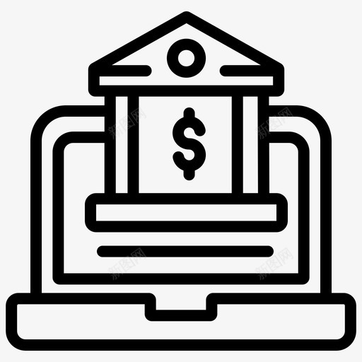 网上银行电子银行金融svg_新图网 https://ixintu.com 网上银行 银行 金融 电子 远程